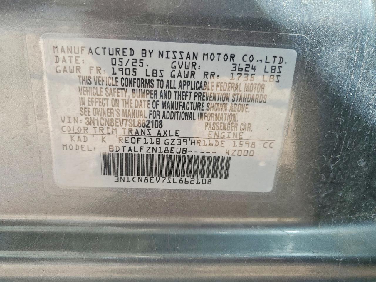Nissan Versa Sv