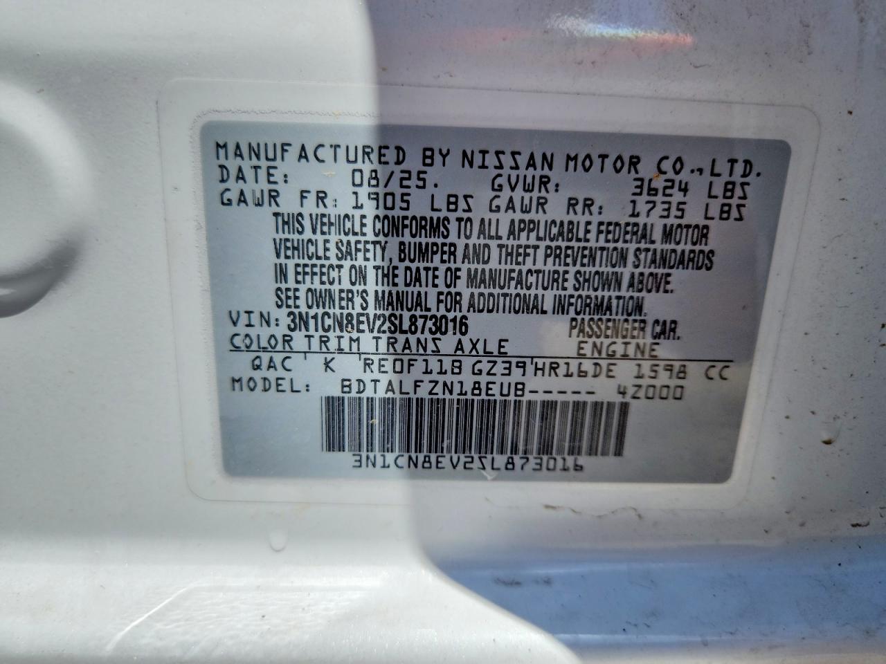 Nissan Versa Sv