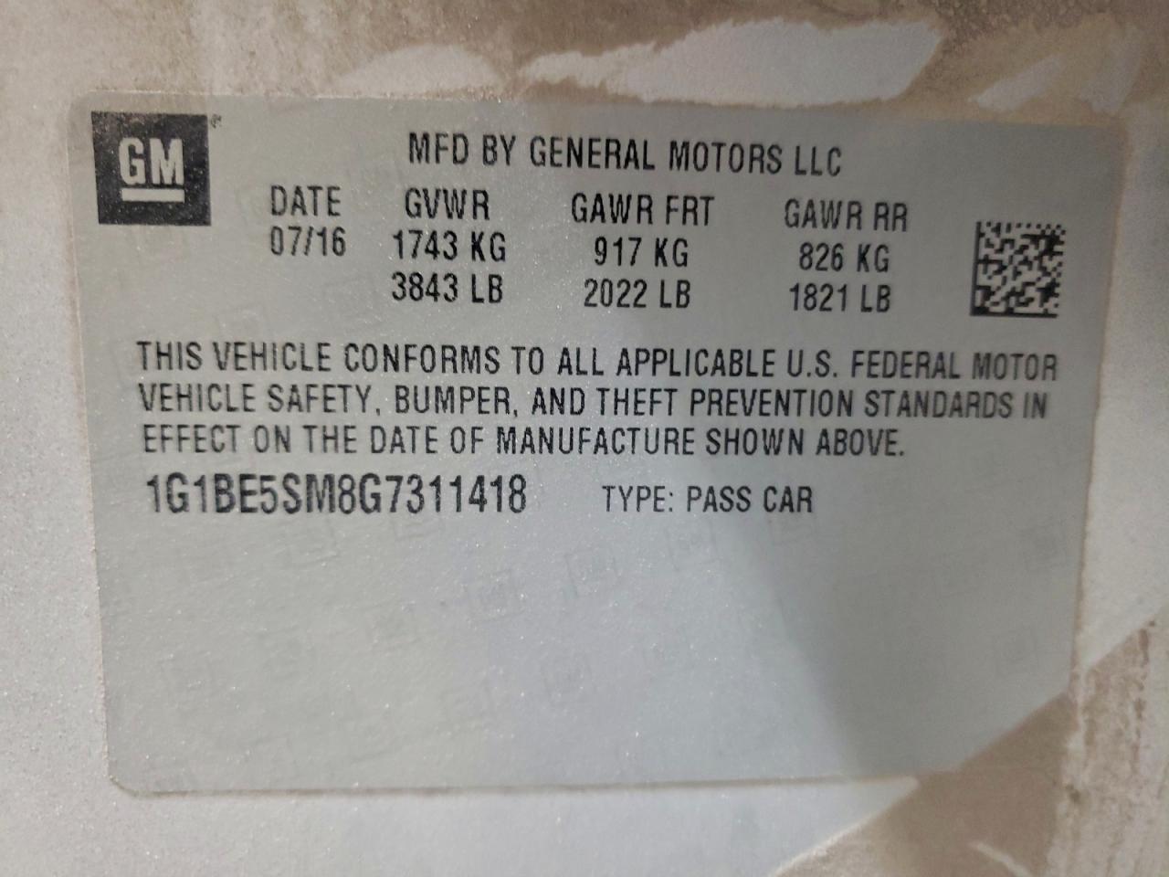 Chevrolet Cruze Lt