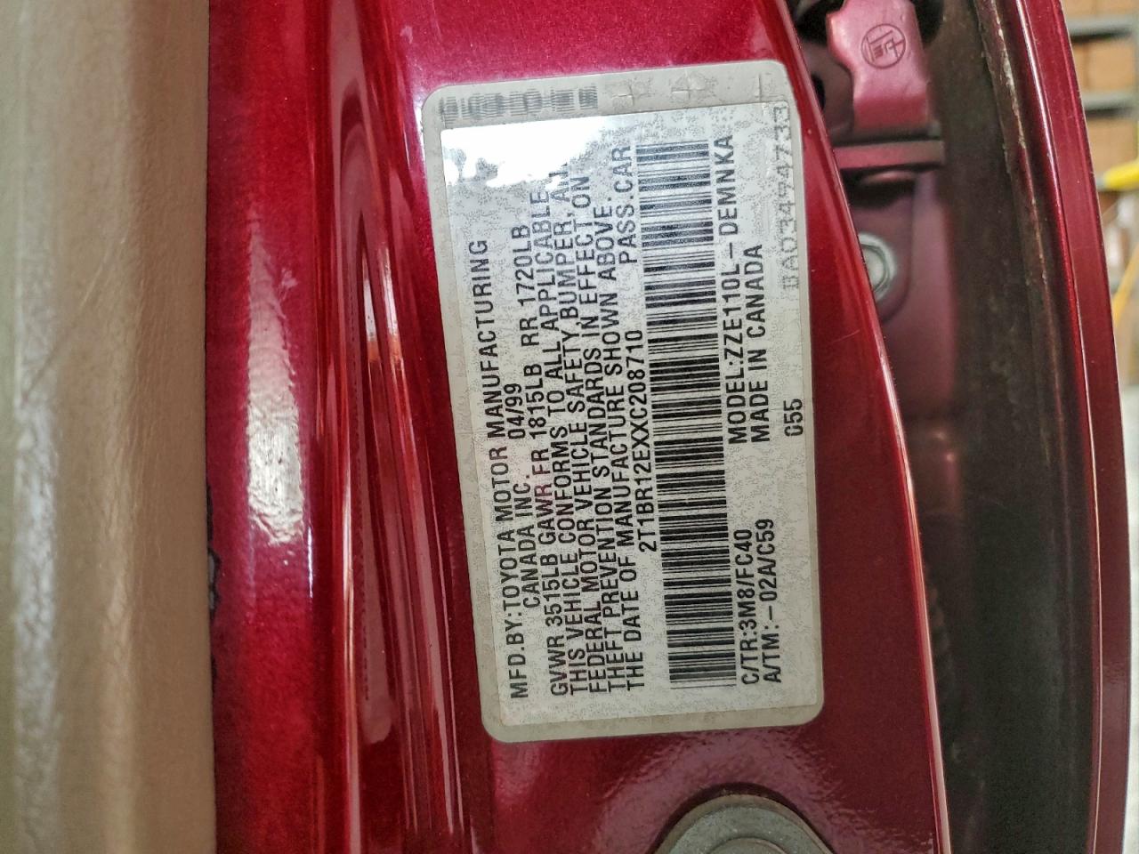 Toyota Corolla Ve