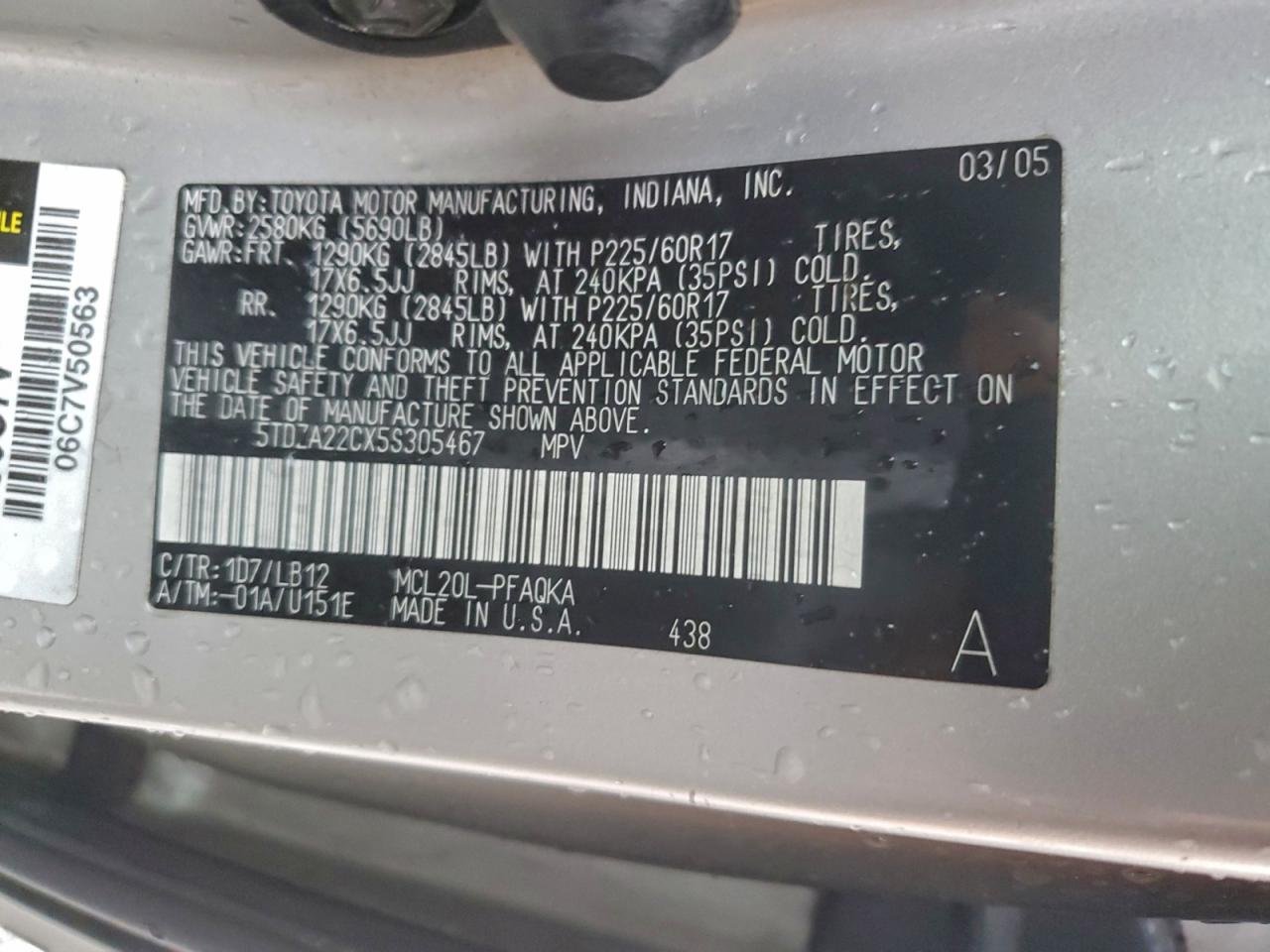 Toyota Sienna Xle