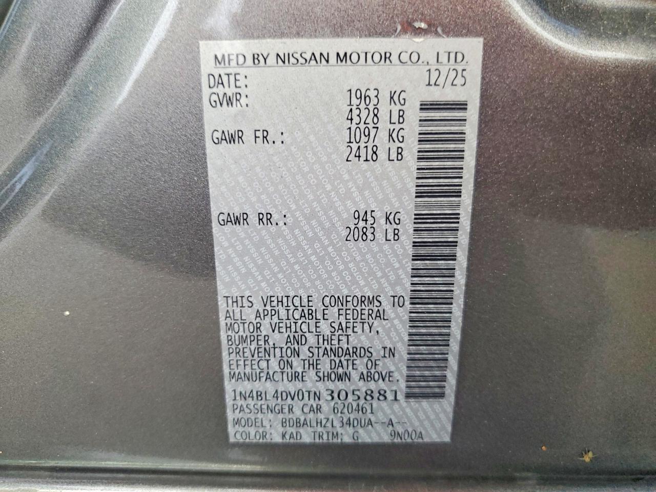 Nissan Altima Sv