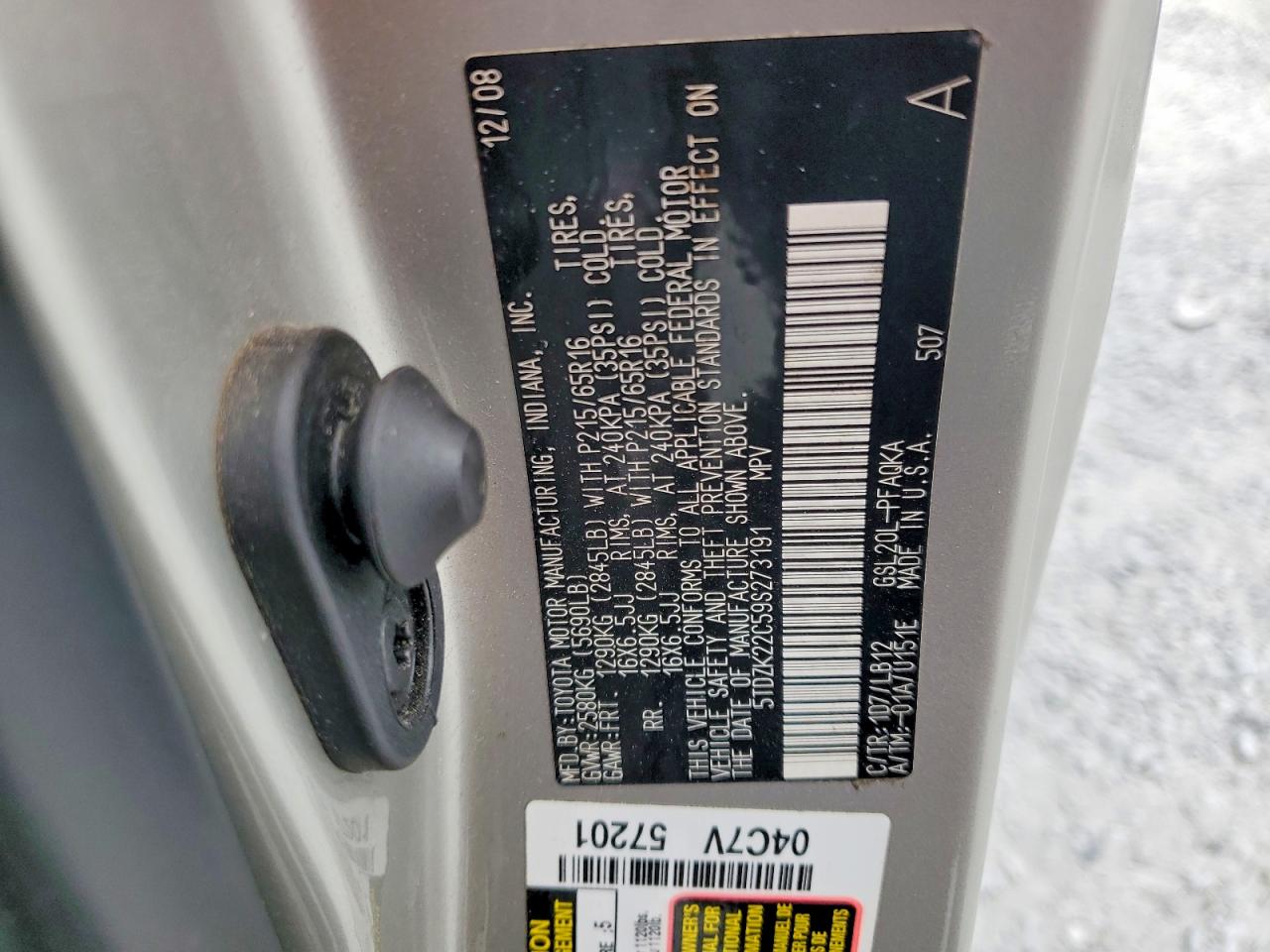 Toyota Sienna Xle