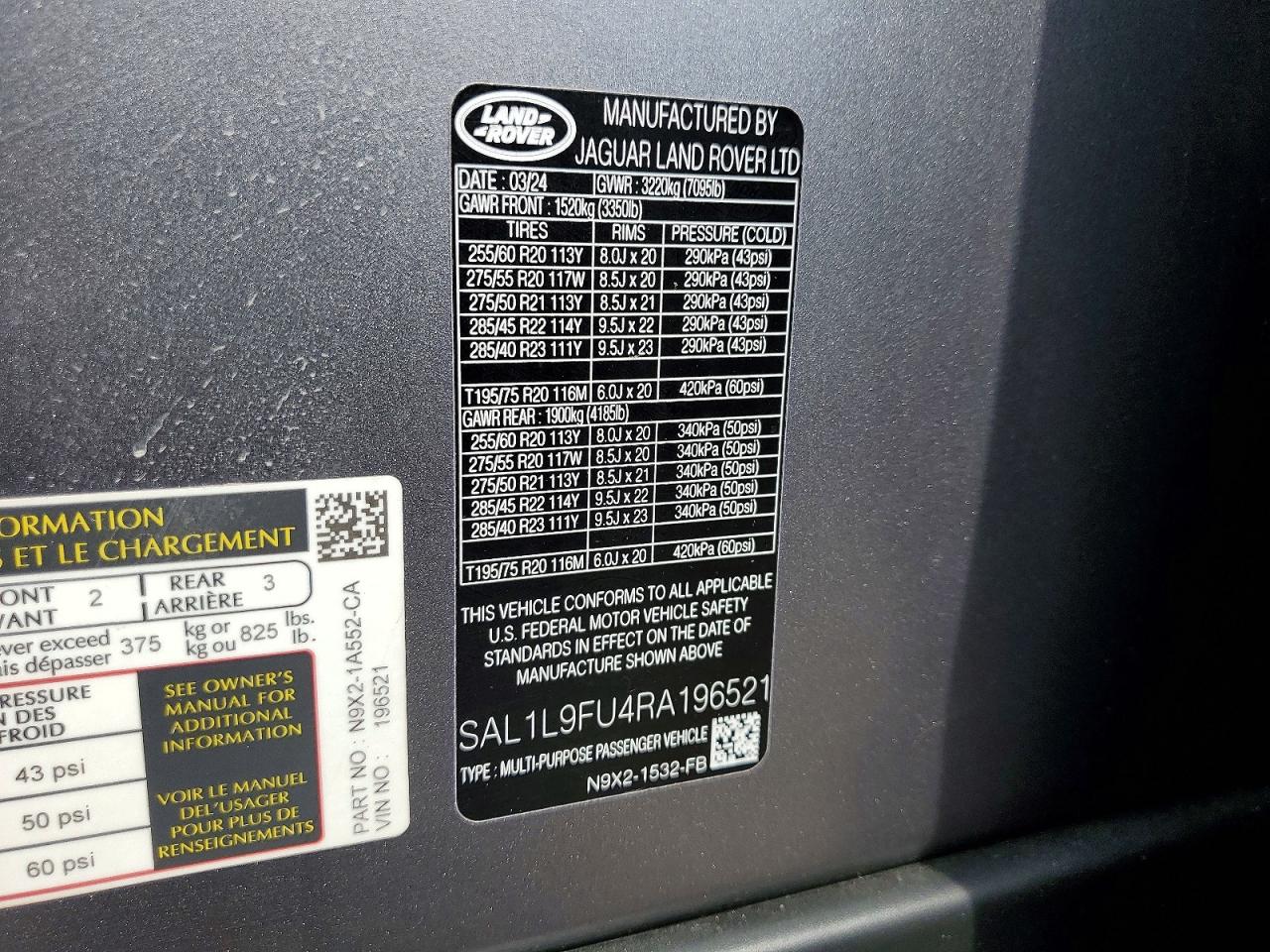 Land Rover Range Rover Dynamic Se
