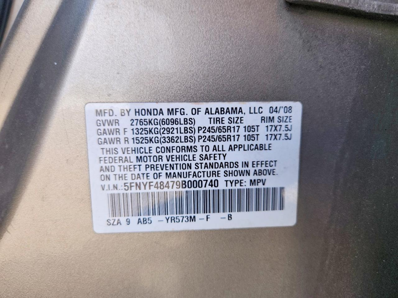 Honda Pilot Ex