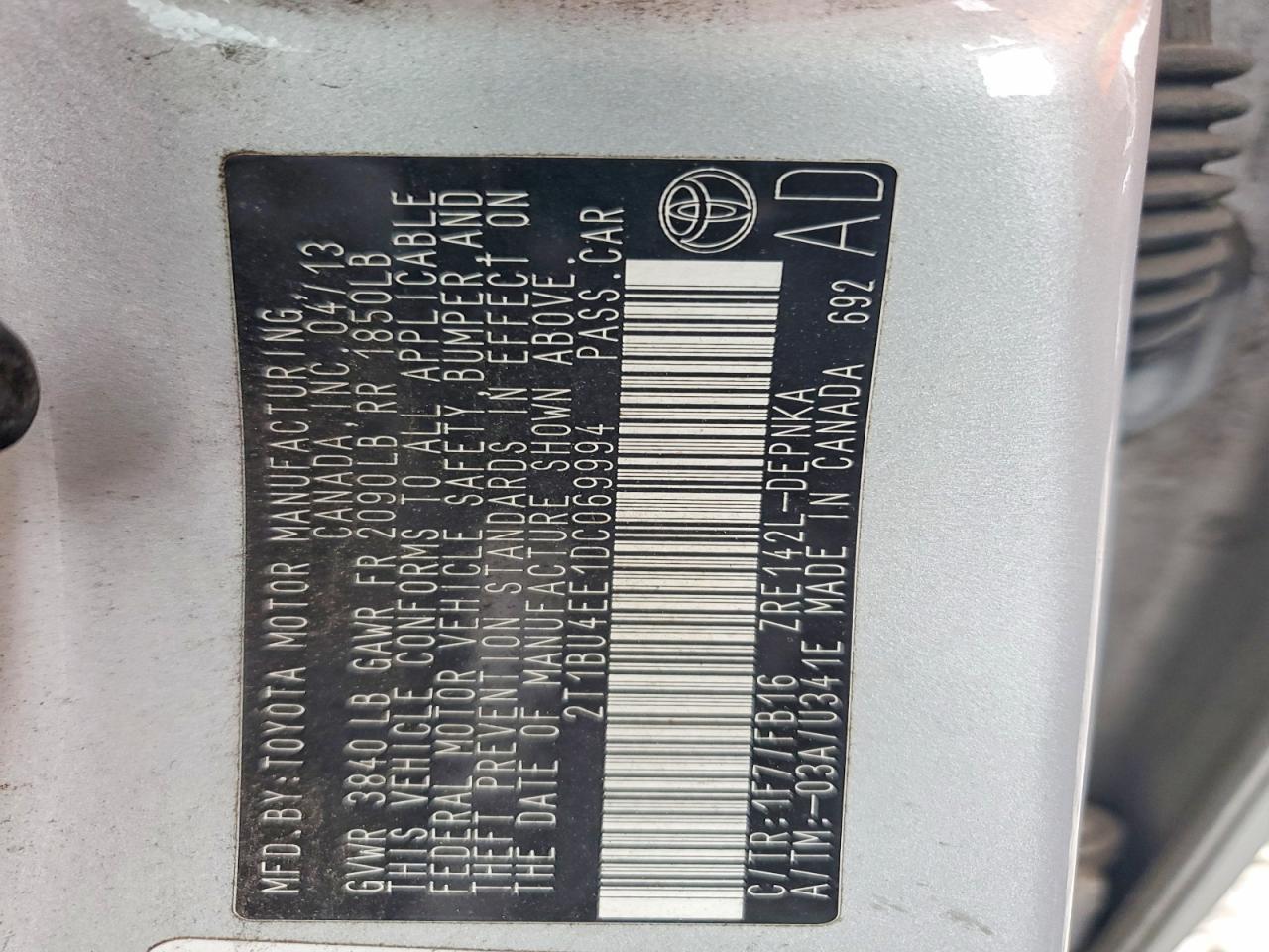 Toyota Corolla Le