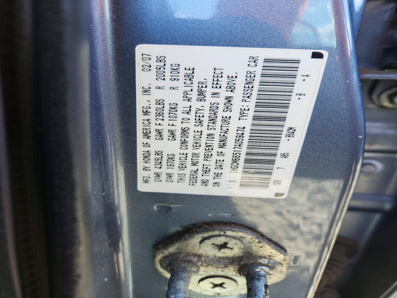 Honda Accord Ex