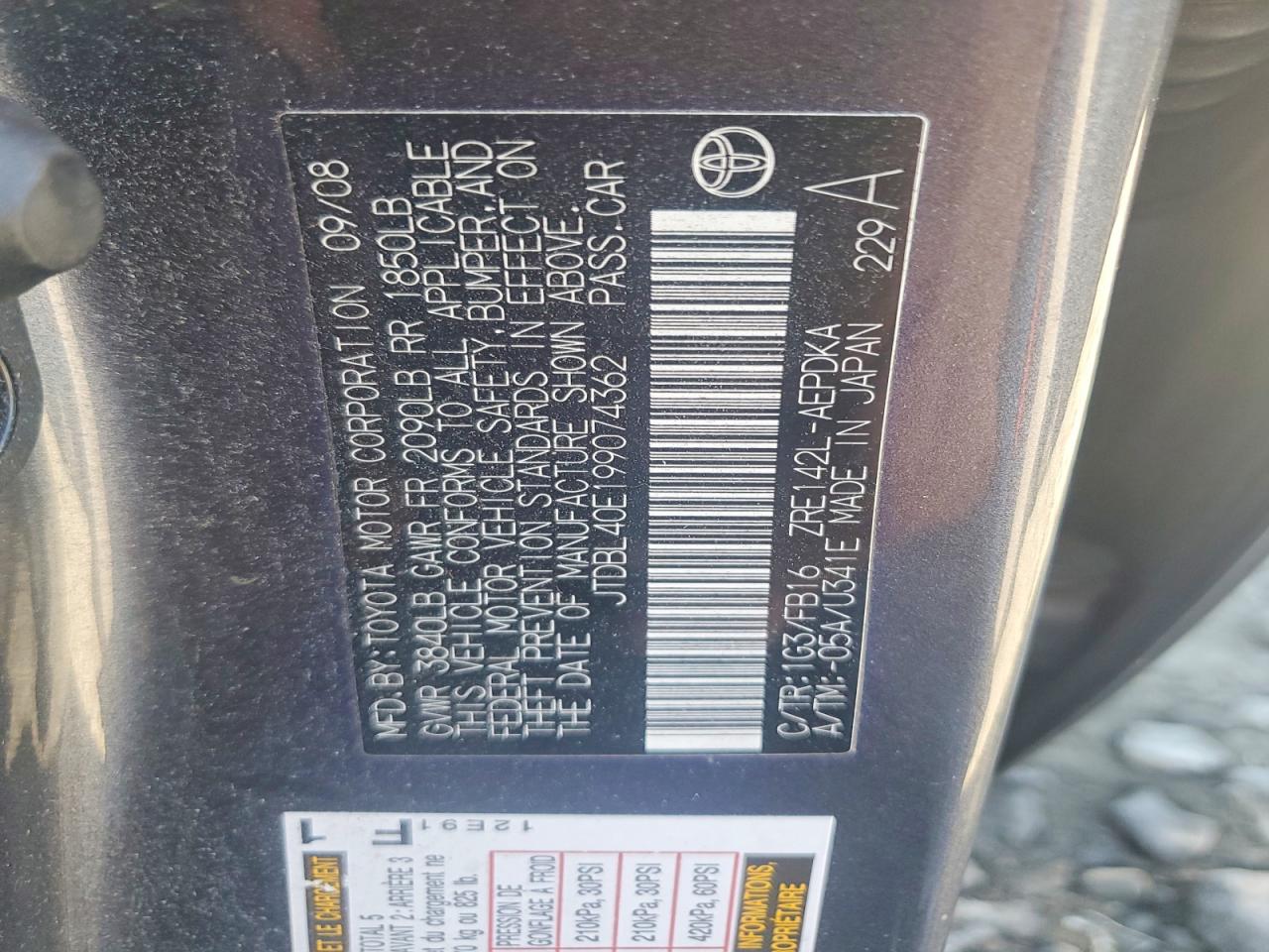 Toyota Corolla Le