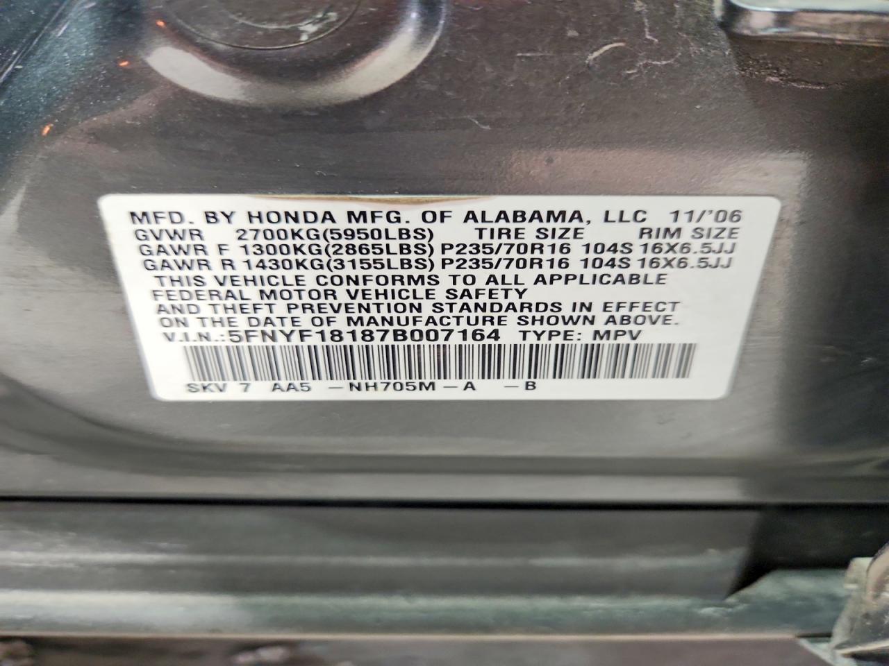 Honda Pilot Lx