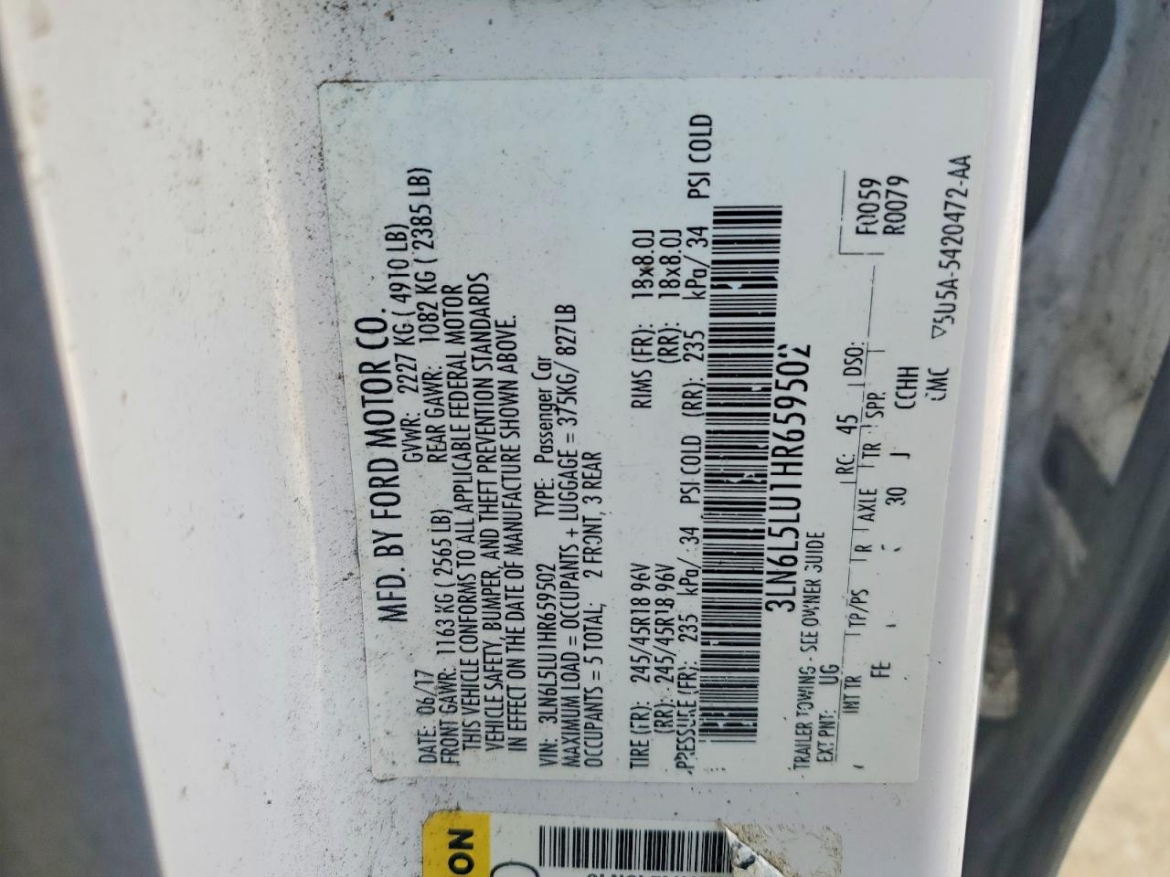 Lincoln MKZ Hybrid Select