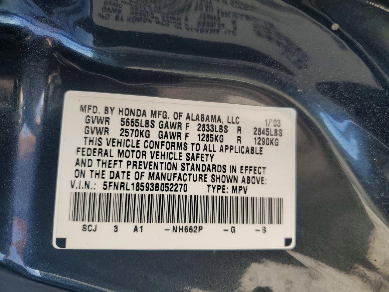 Honda Odyssey Lx