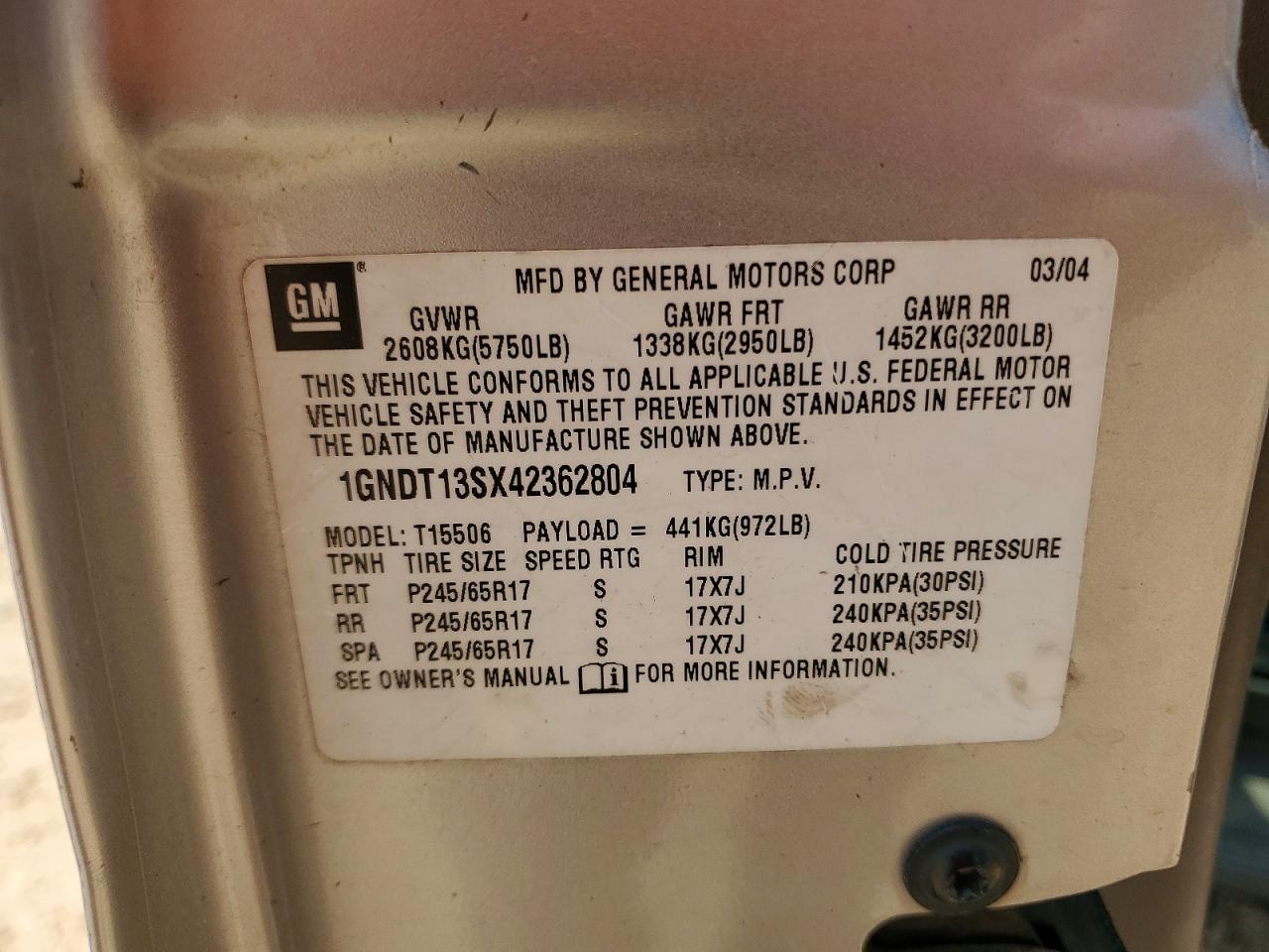 Chevrolet Trailblaze Ls