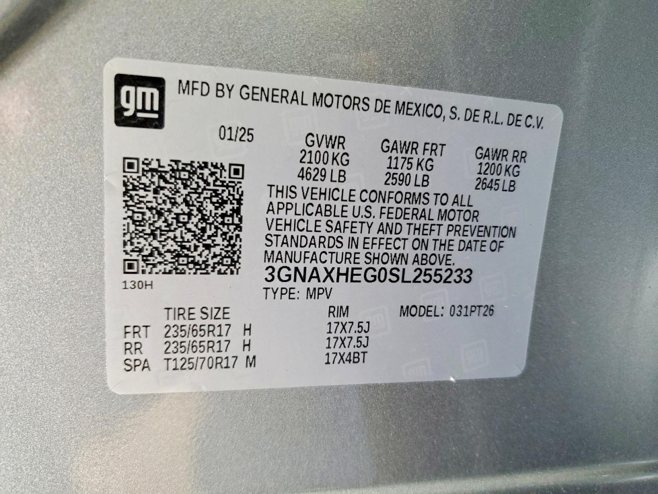 Chevrolet Equinox Lt