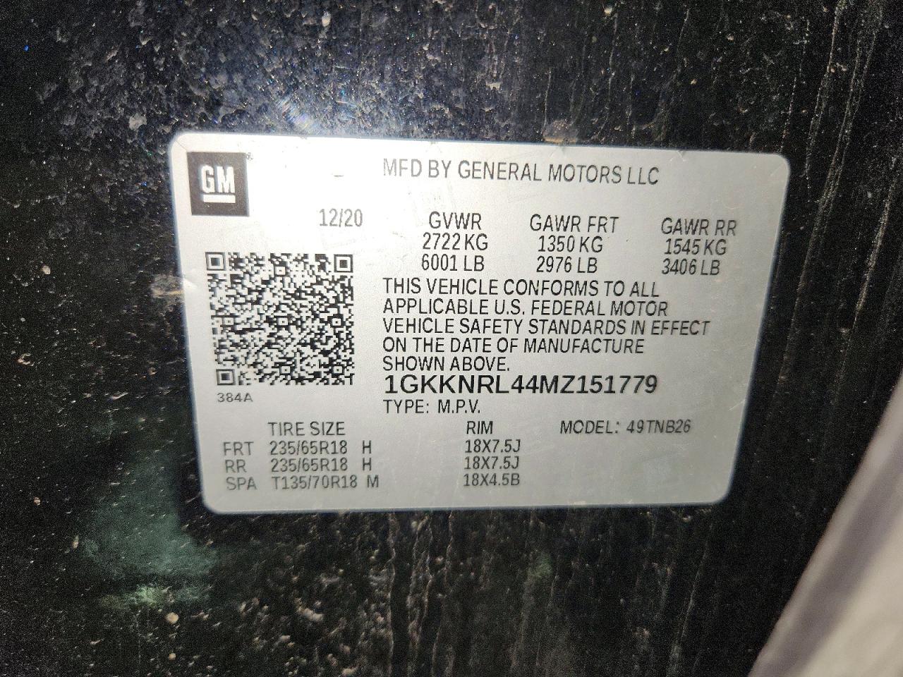 GMC Acadia Sle
