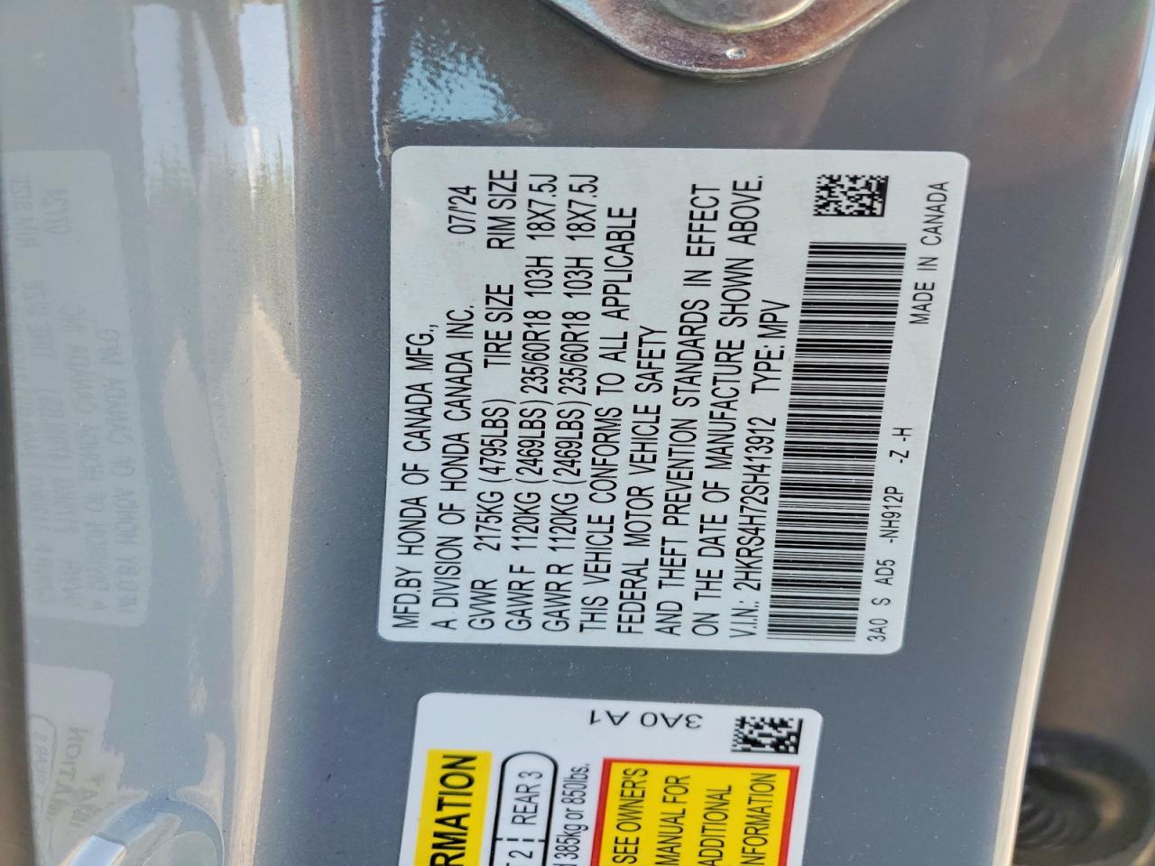 Honda Crv Exl