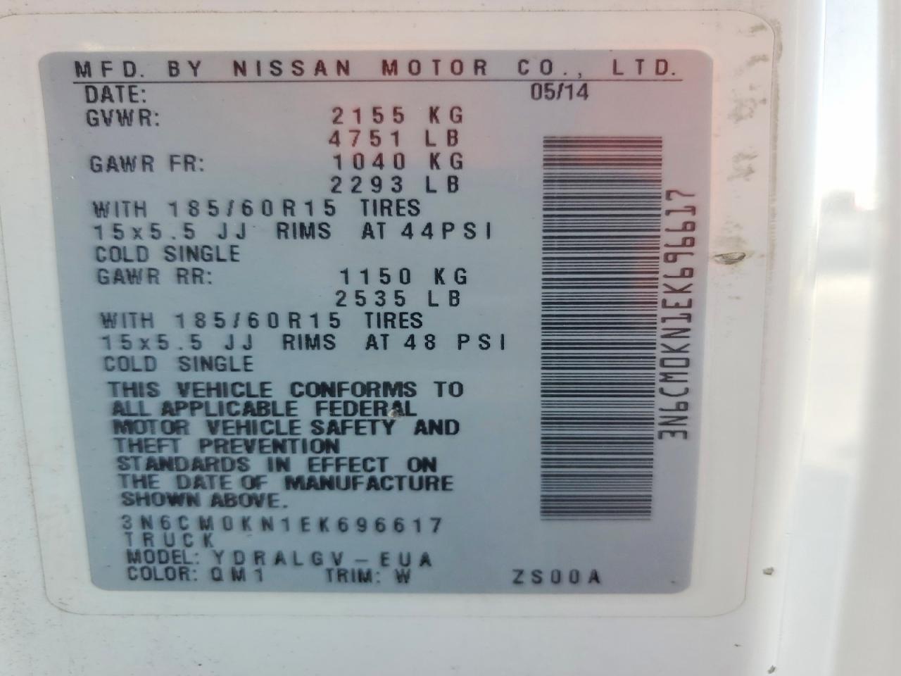 Nissan Nv Sv