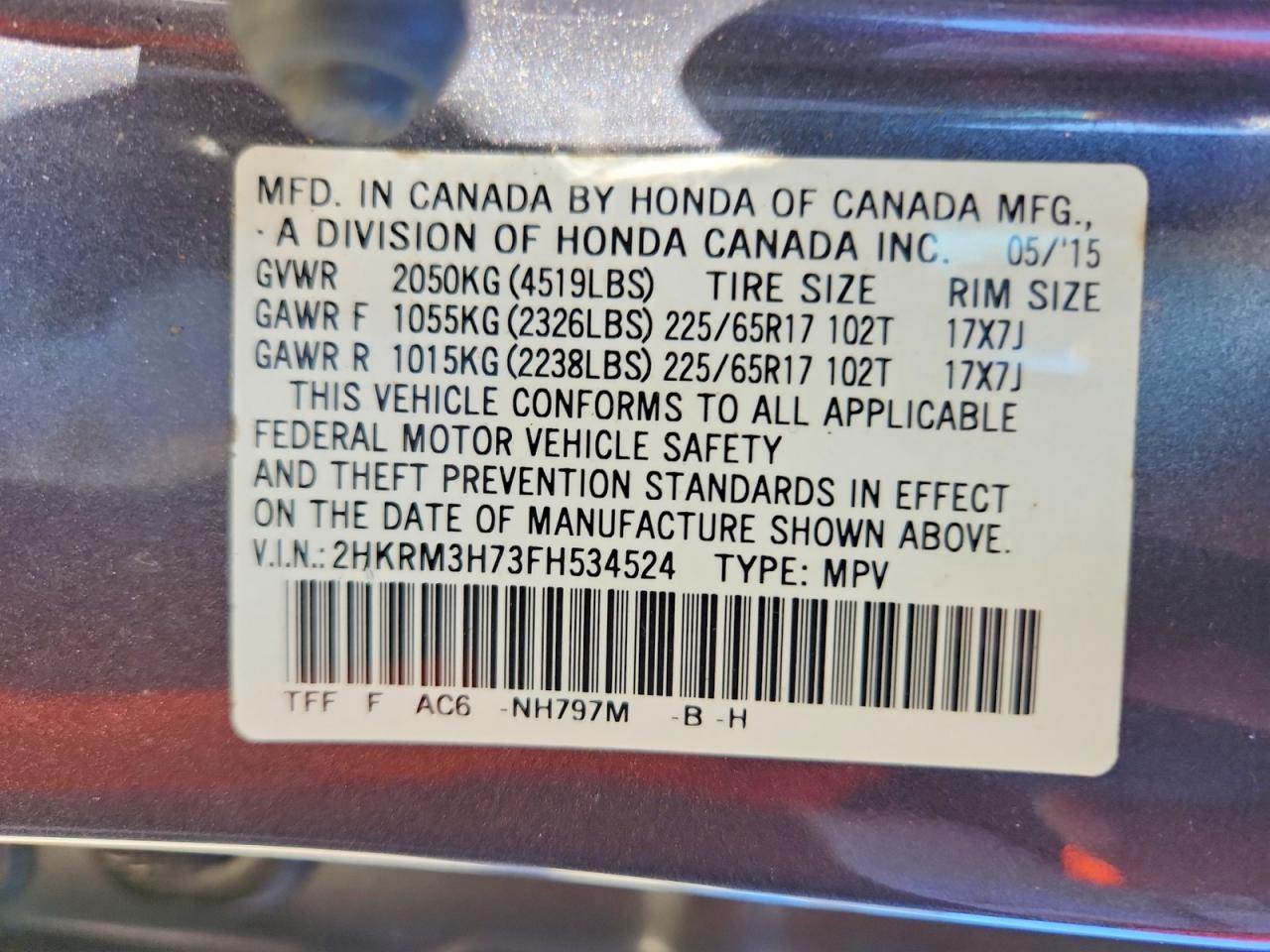 Honda Crv Exl