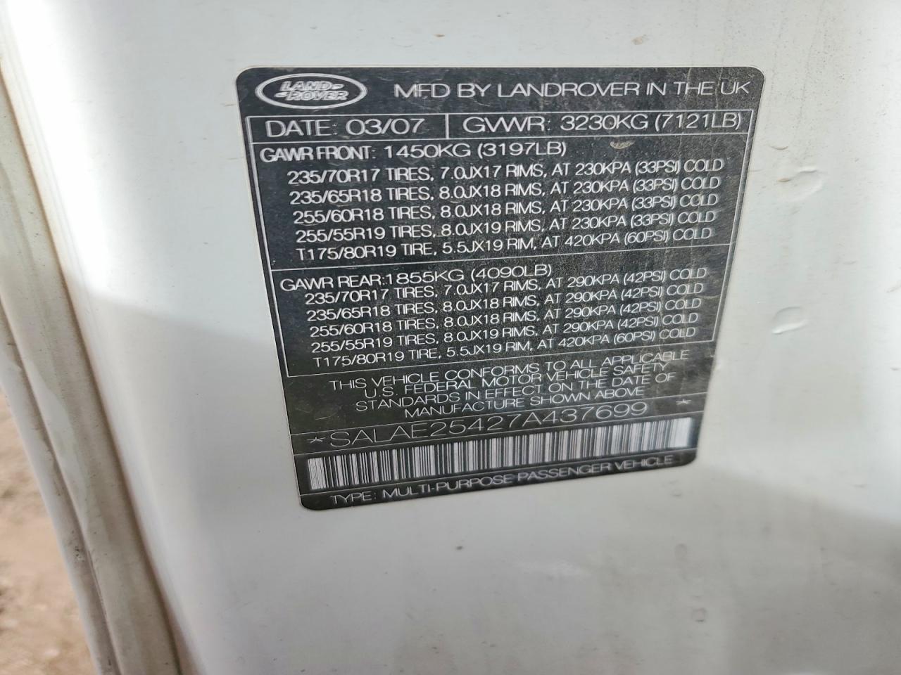 Land Rover Lr3 Se Se