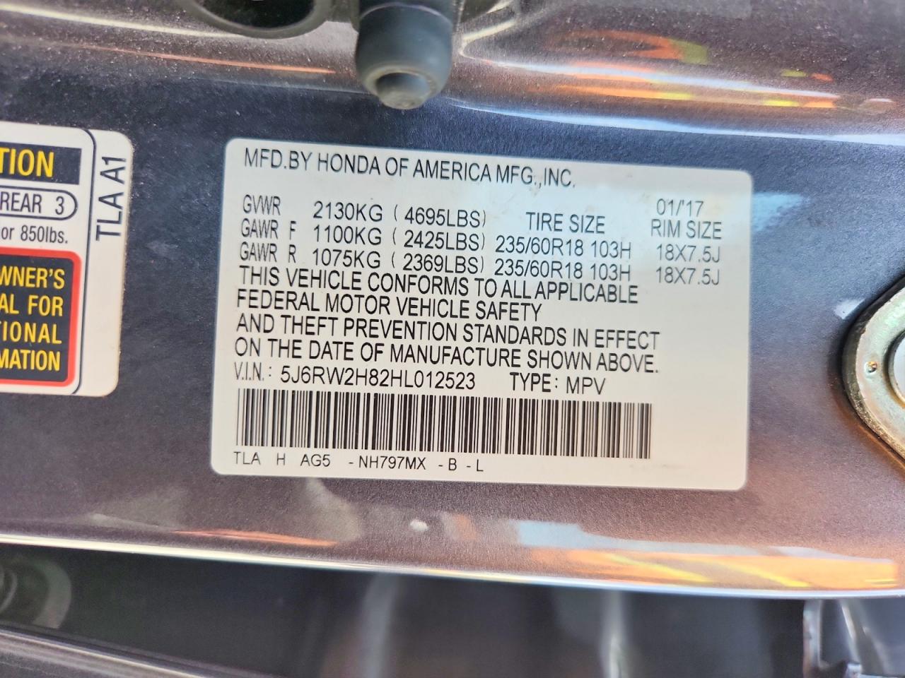 Honda Crv Exl