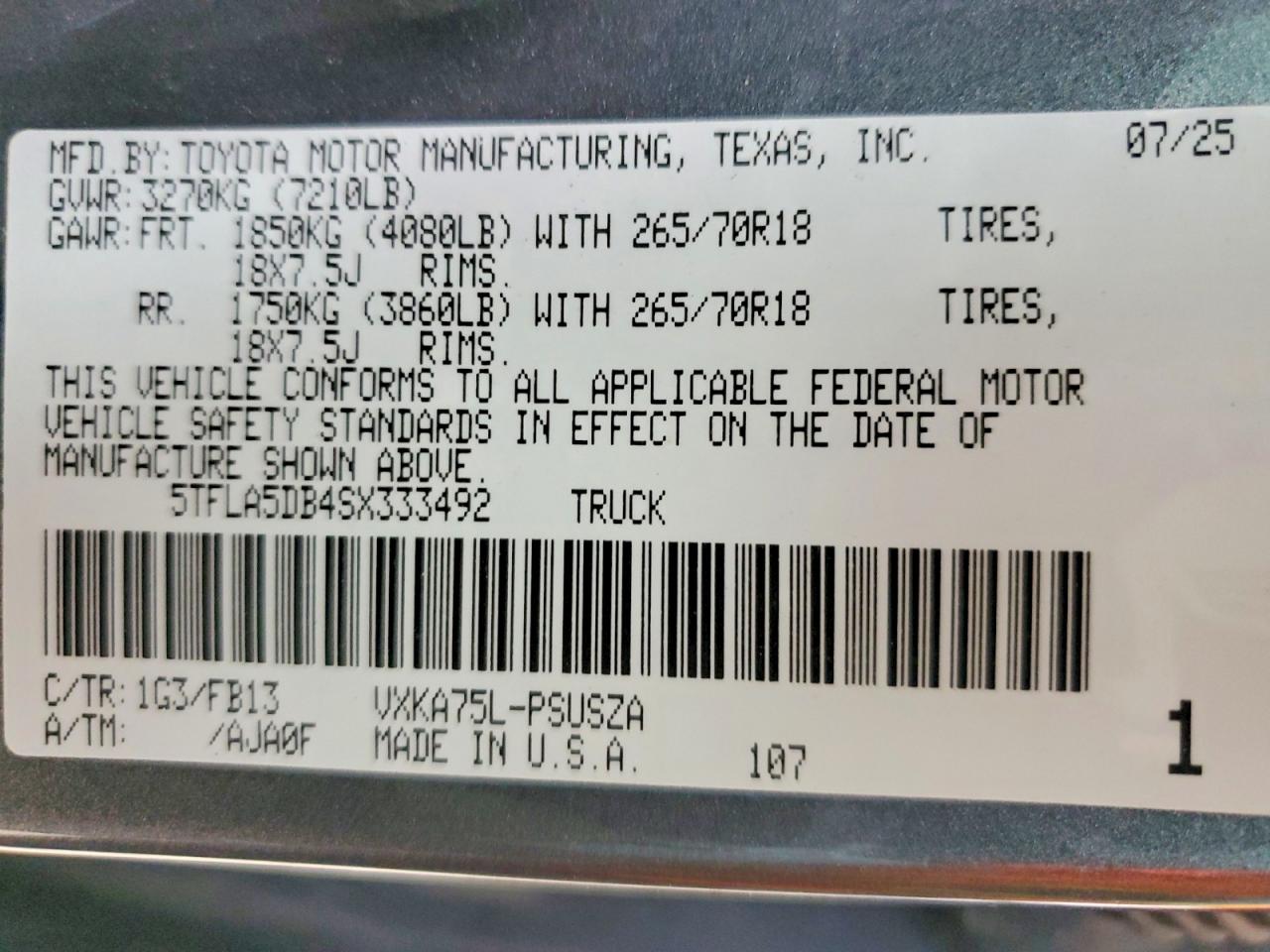 Toyota Tundra Crewmax Sr