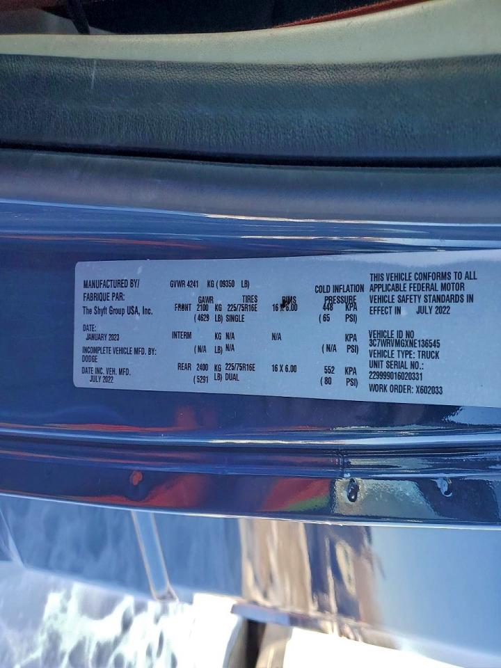 Ram Promaster 3500 Standard