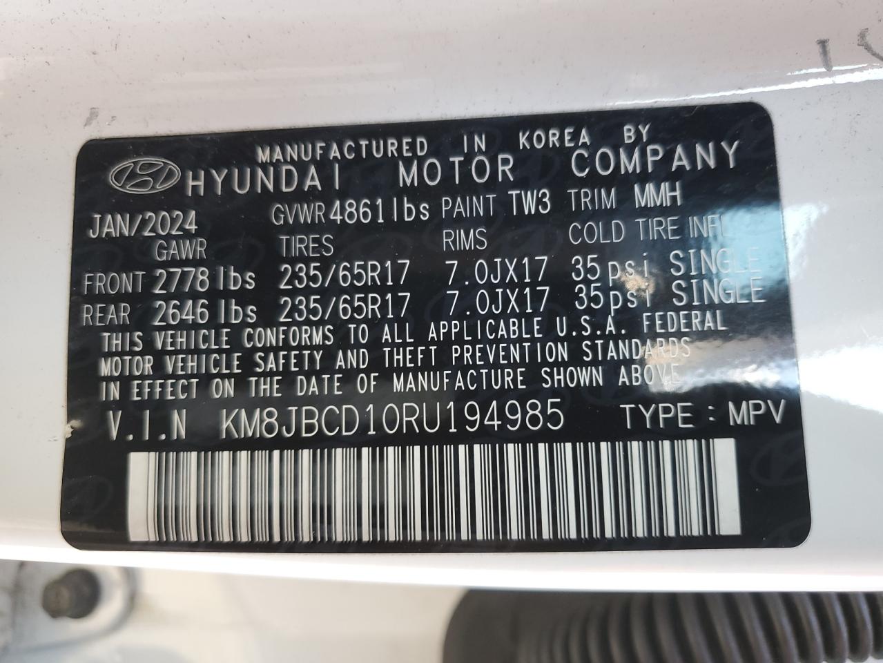 Hyundai TUCSON Blue