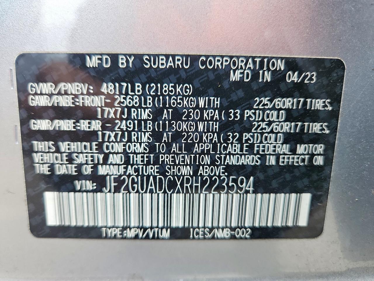 Subaru Crosstrek Premium