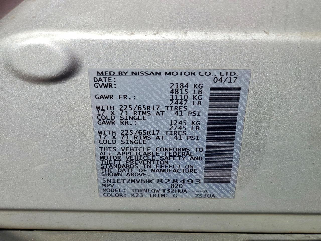 Nissan Rogue Sv