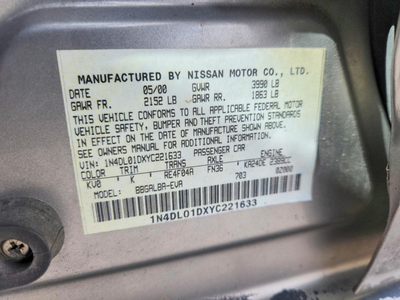 Nissan Altima Xe