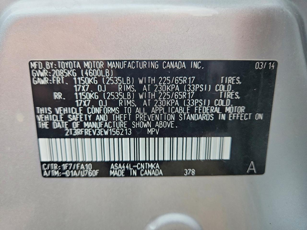 Toyota RAV4 Le