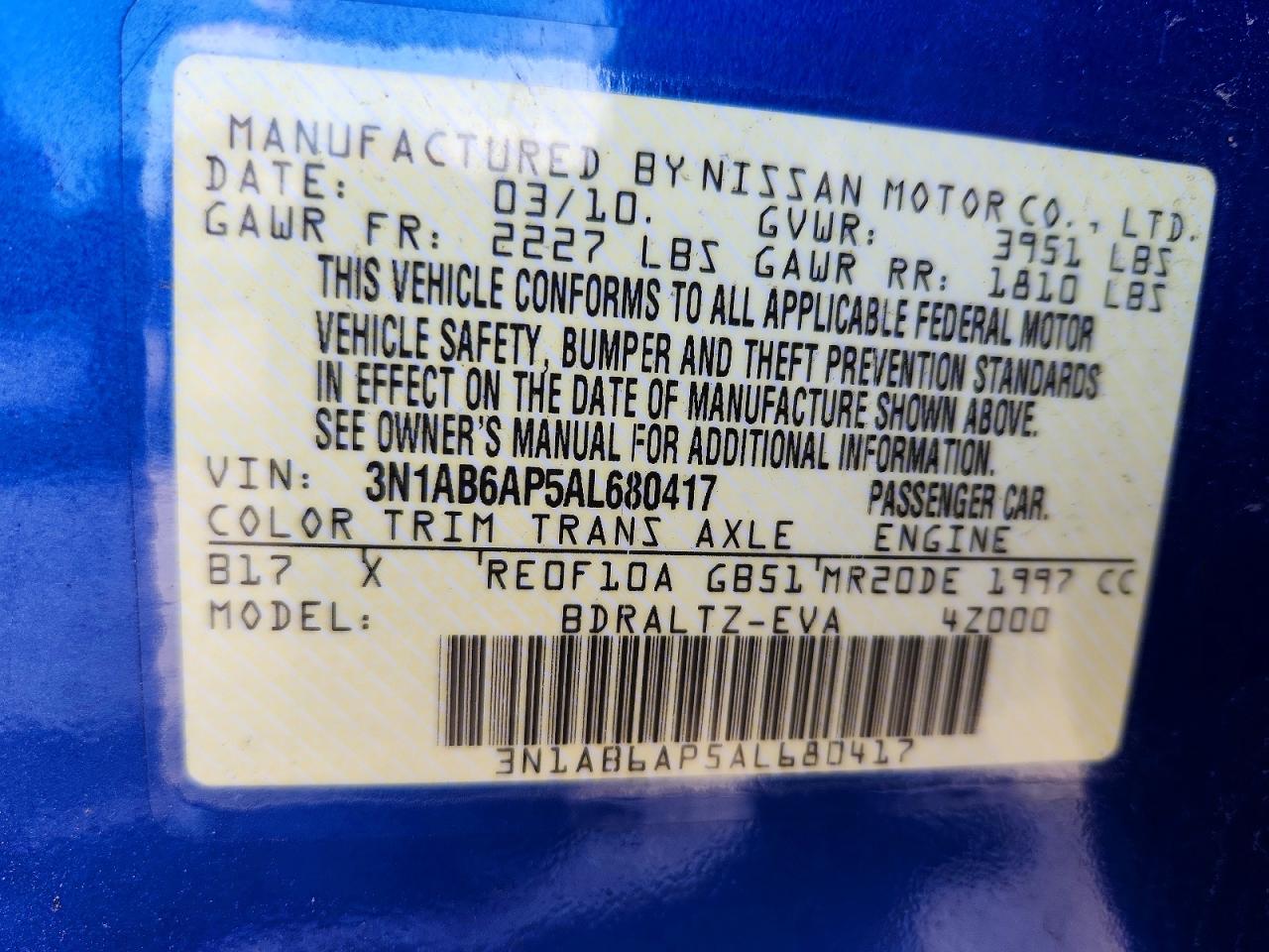 Nissan Sentra 2.0
