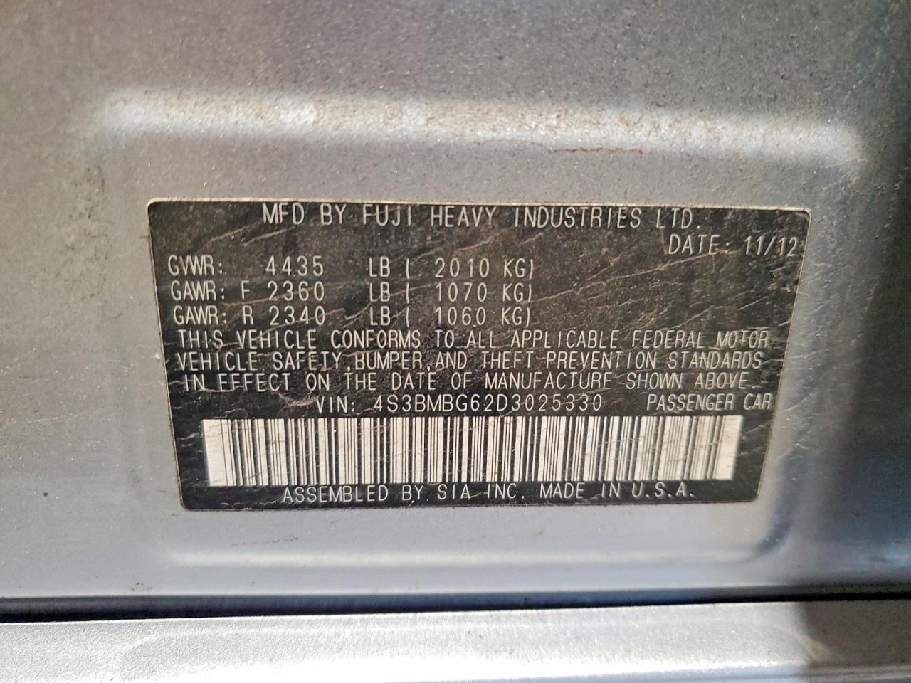 Subaru Legacy 2.5i Premium