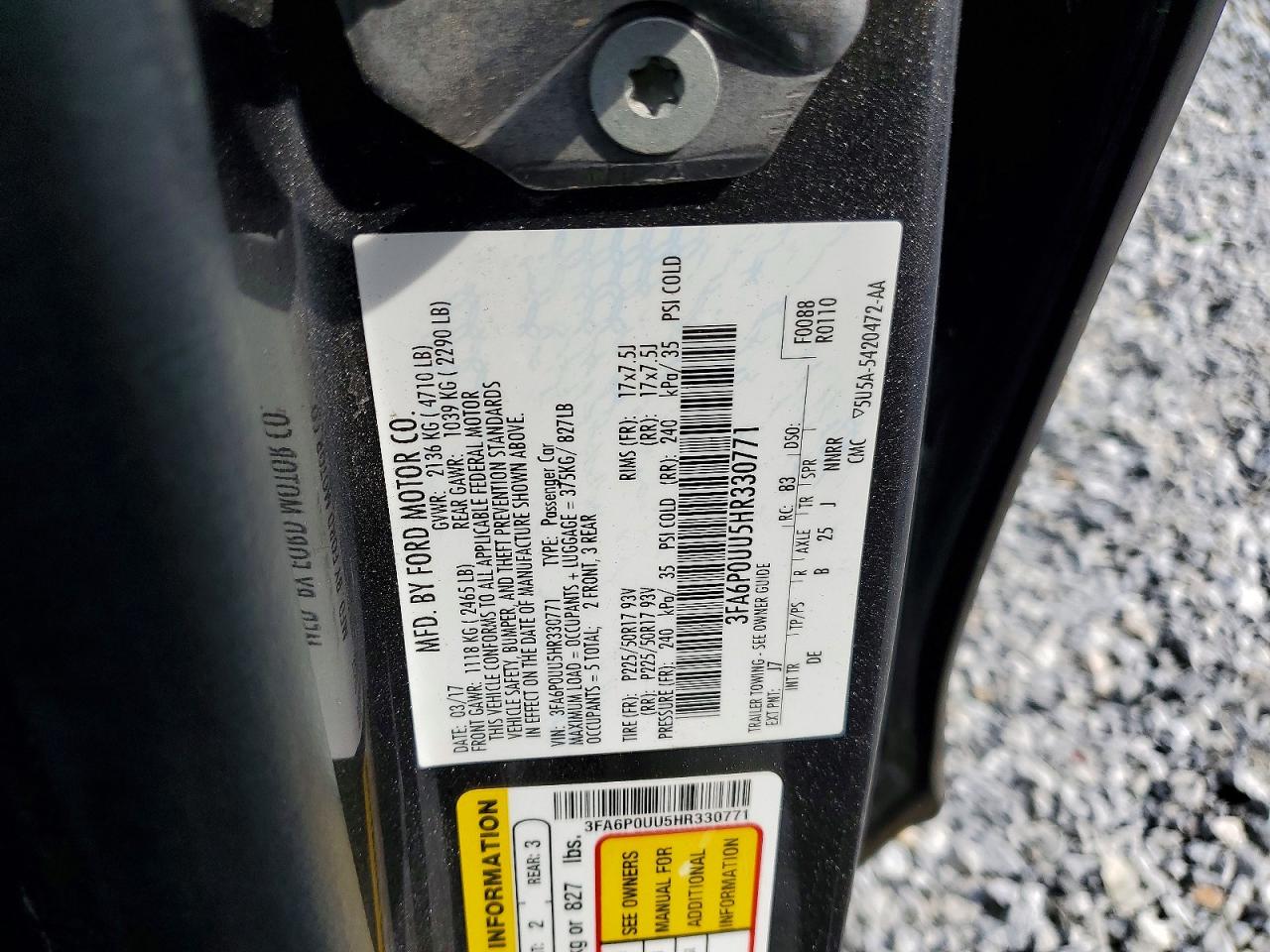 Ford Fusion S Hybrid