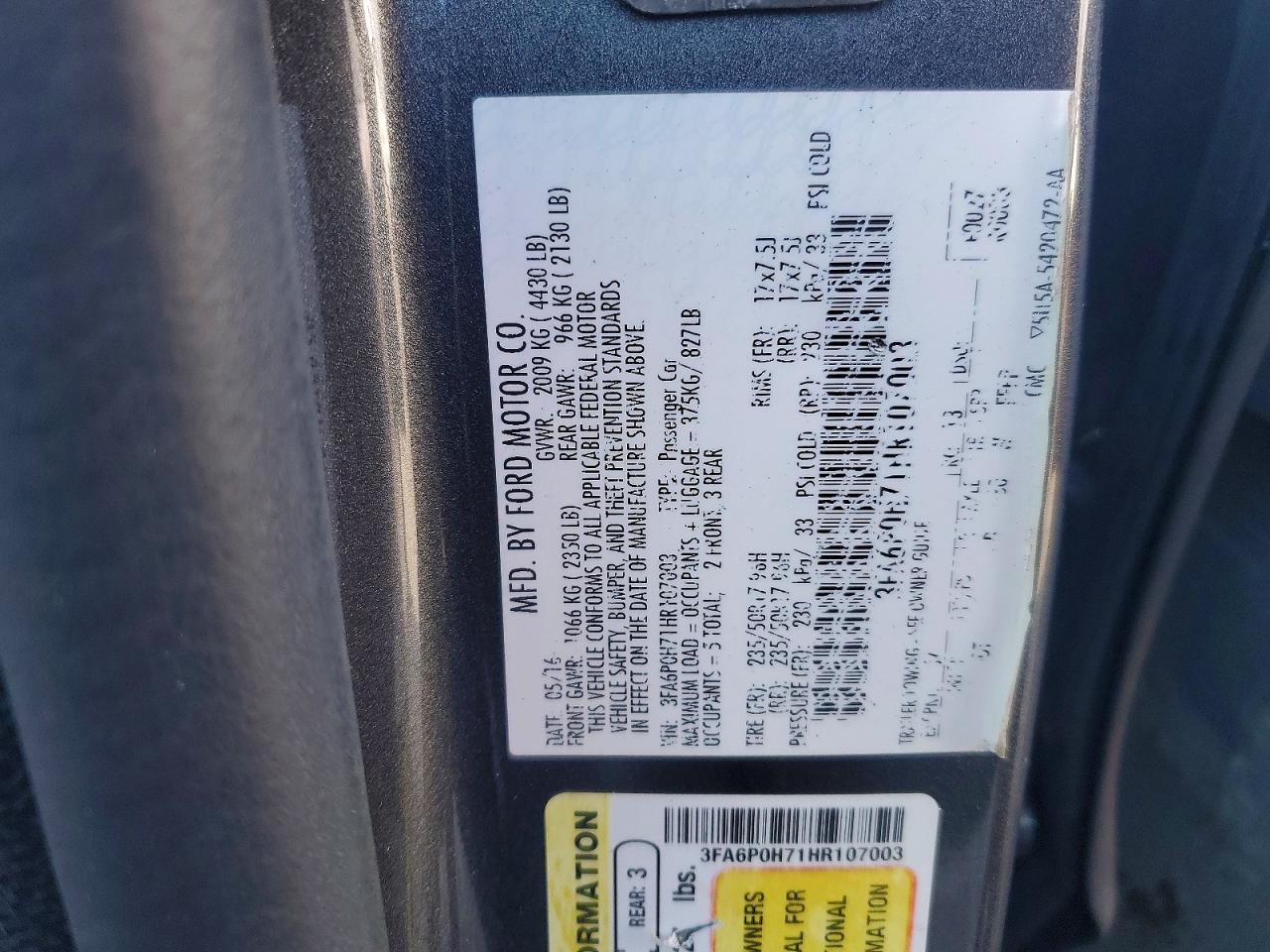 Ford Fusion Se
