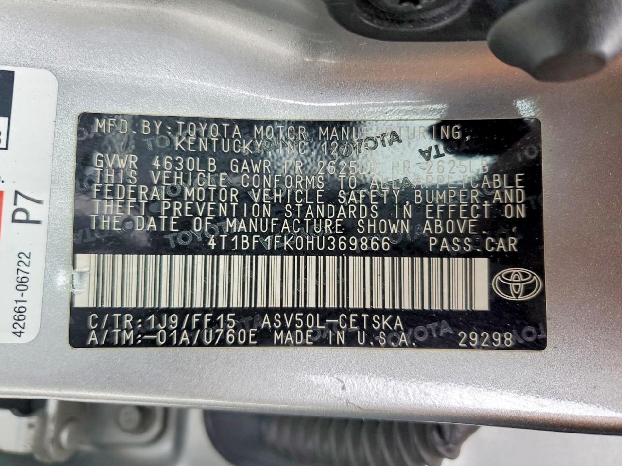 Toyota Camry Se