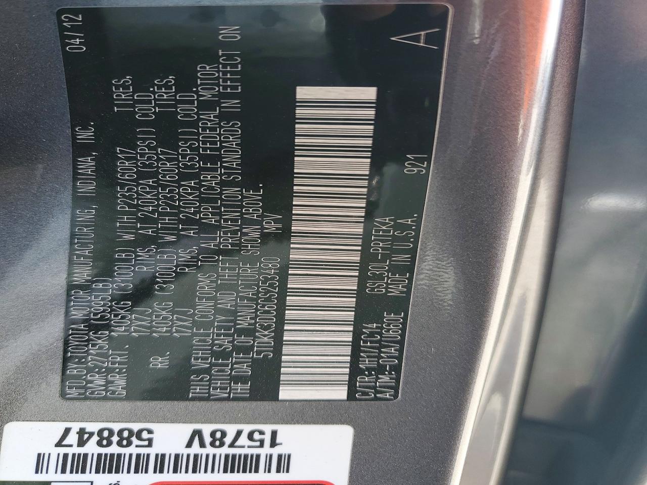 Toyota Sienna Le