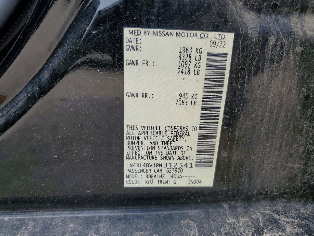 Nissan Altima Sv