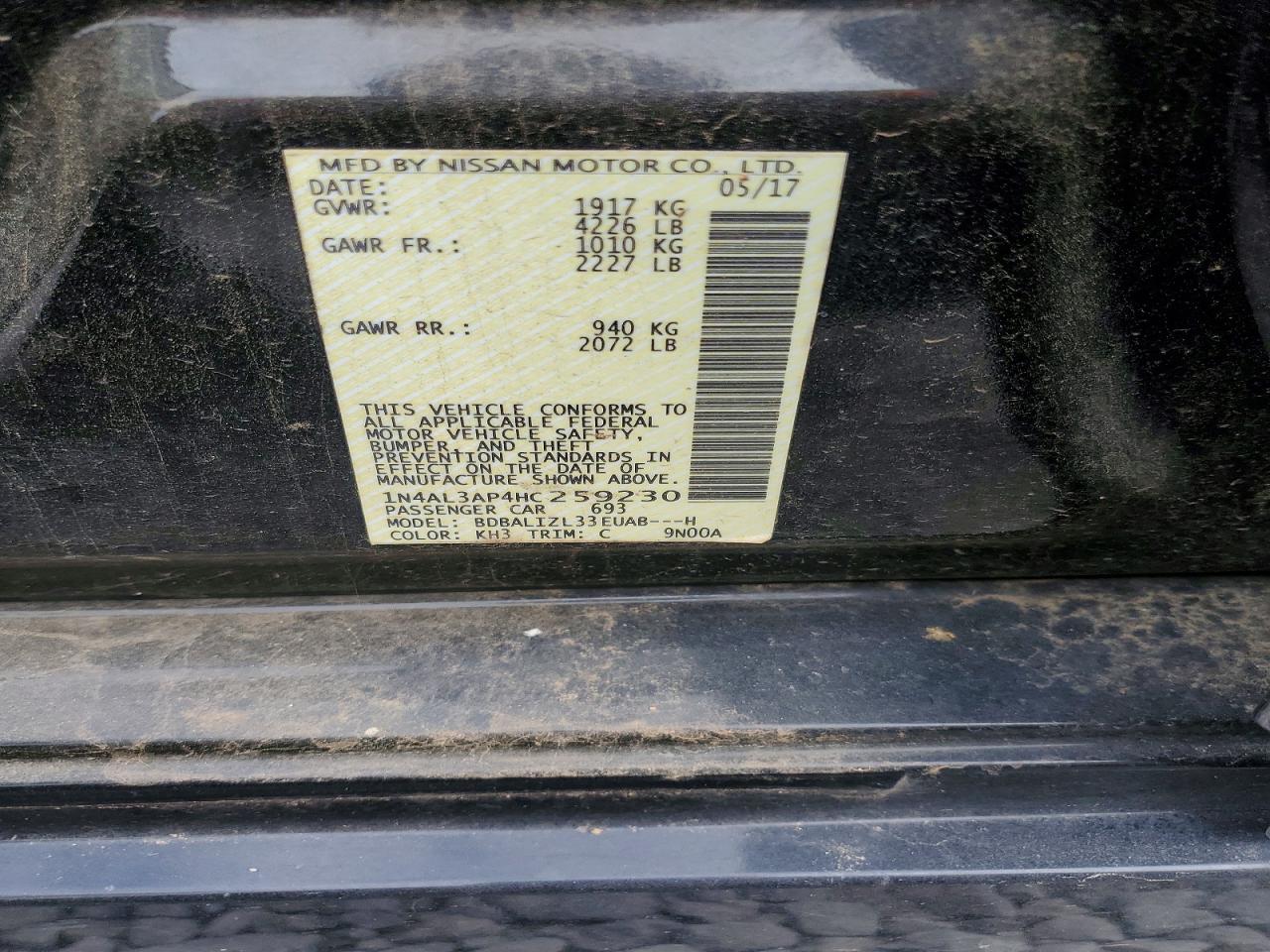 Nissan Altima 2.5 Sv