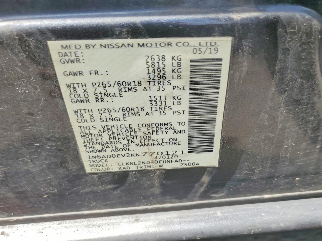 Nissan Frontier Sv