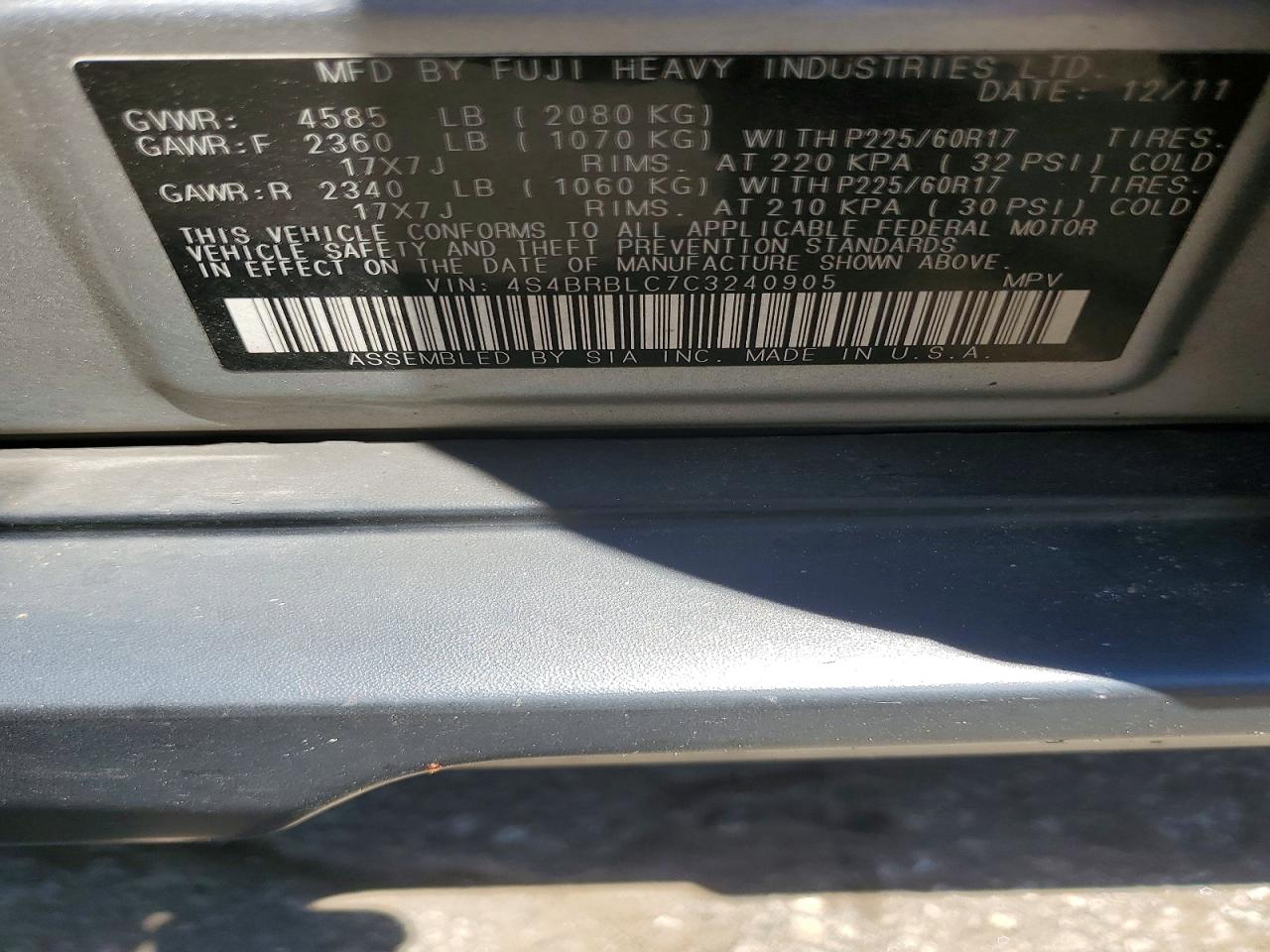Subaru Outback 2.5i Limited