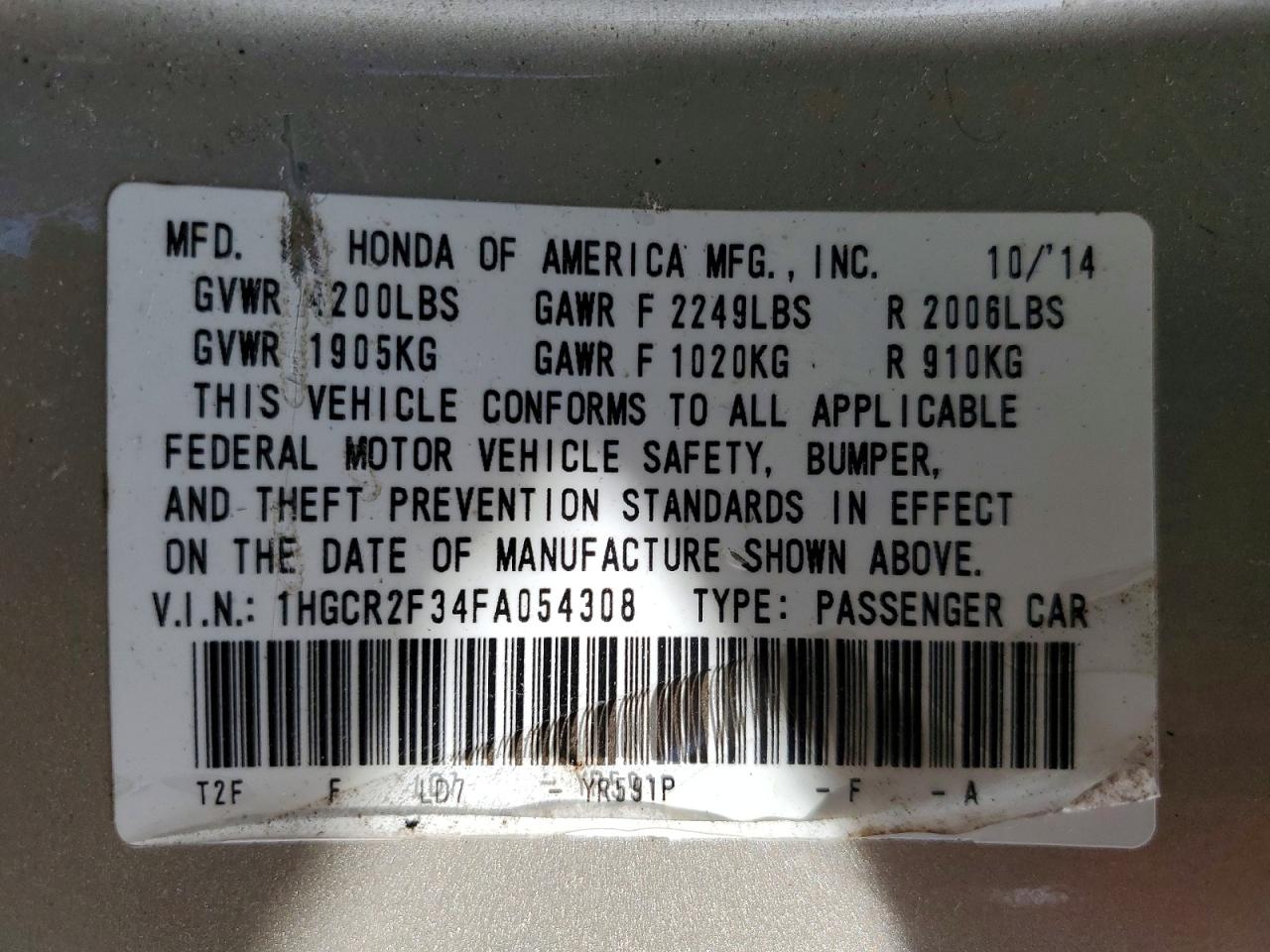 Honda Accord Lx
