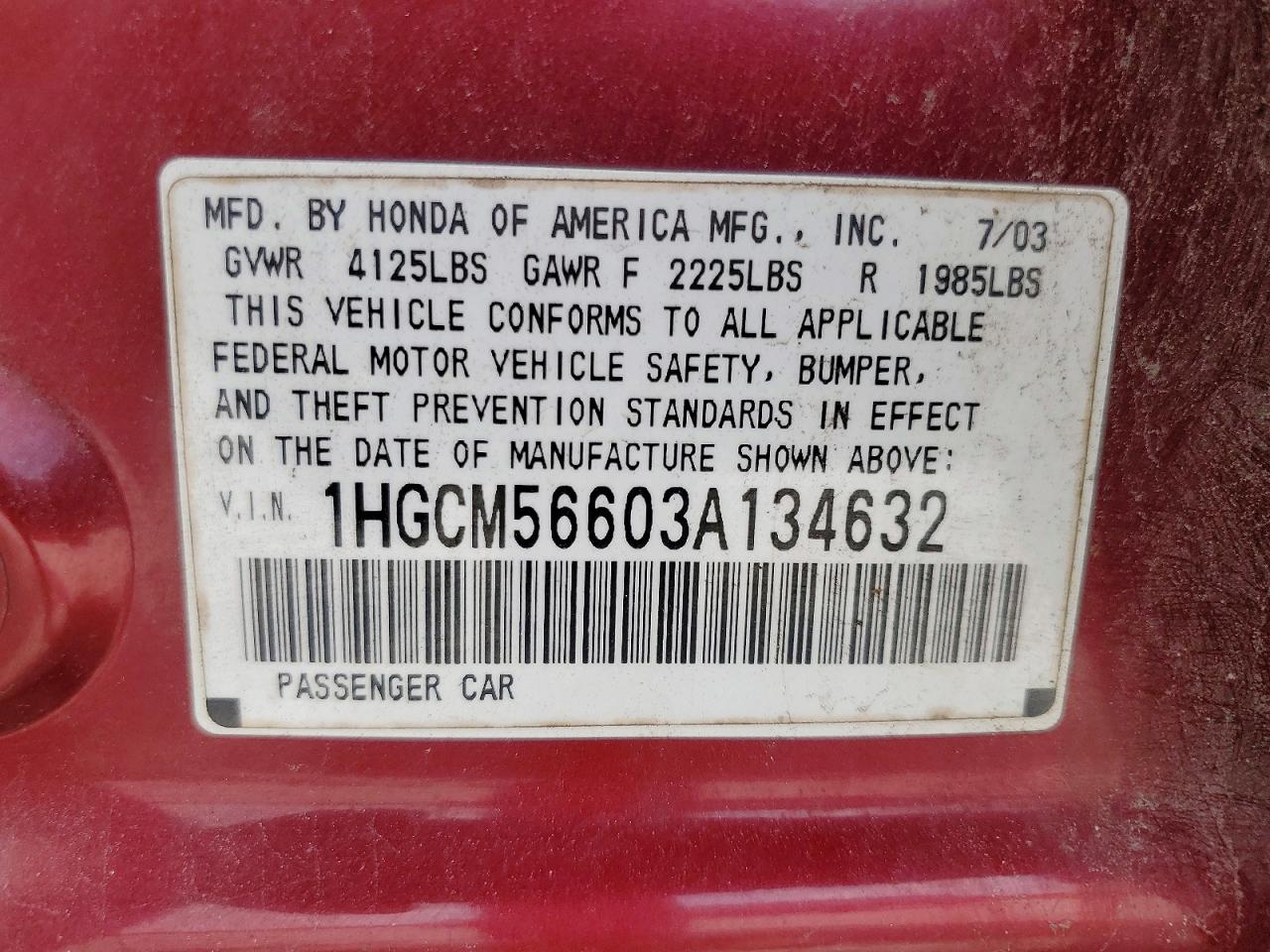Honda Accord Ex