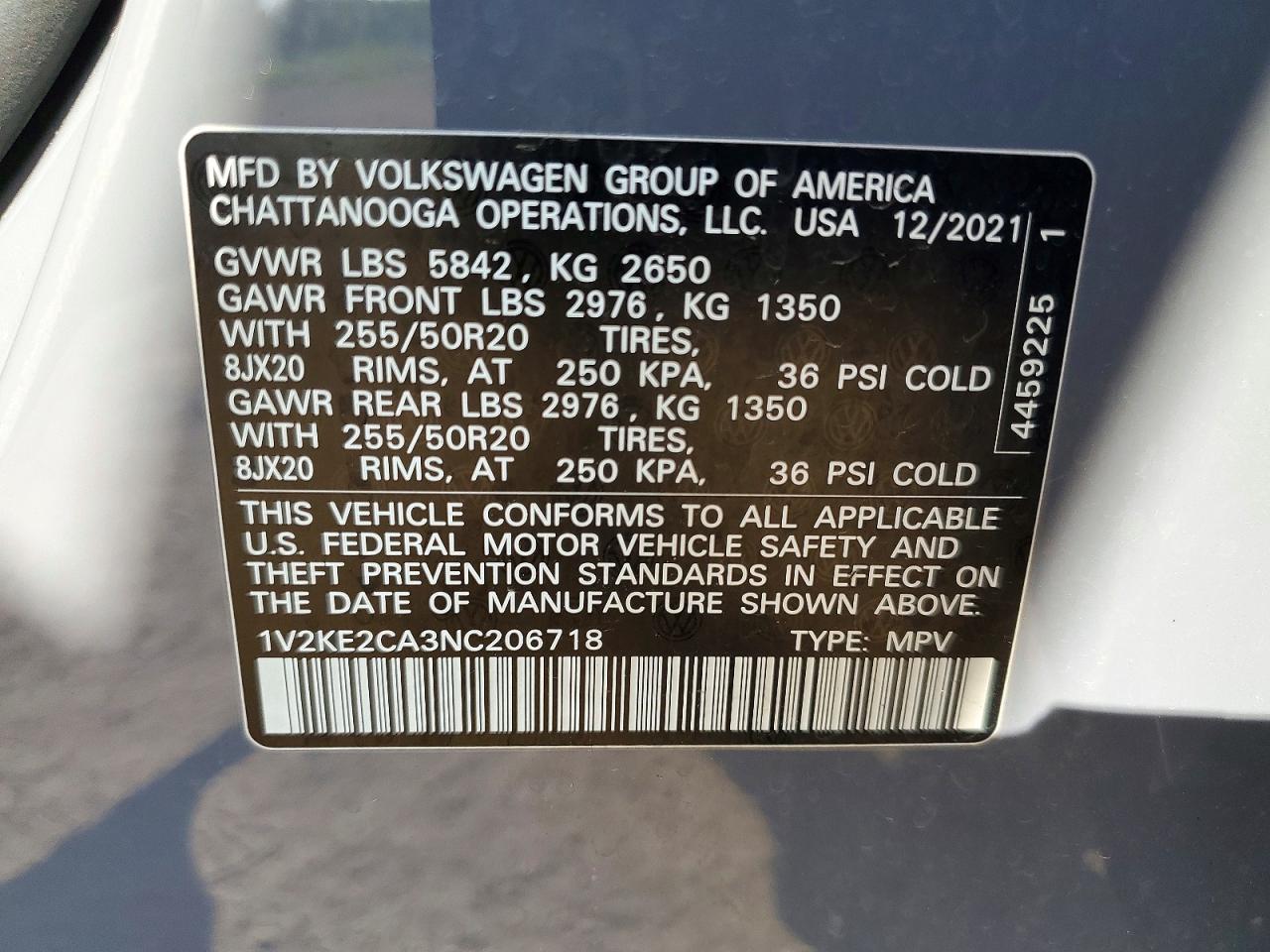 Volkswagen Atlas Se