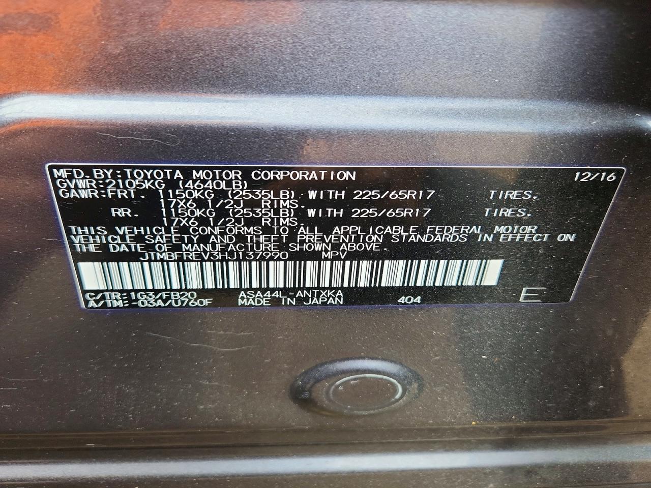 Toyota RAV4 Le