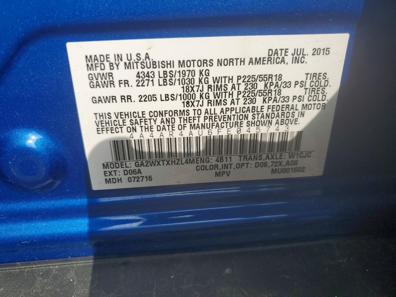 Mitsubishi Outlander Se