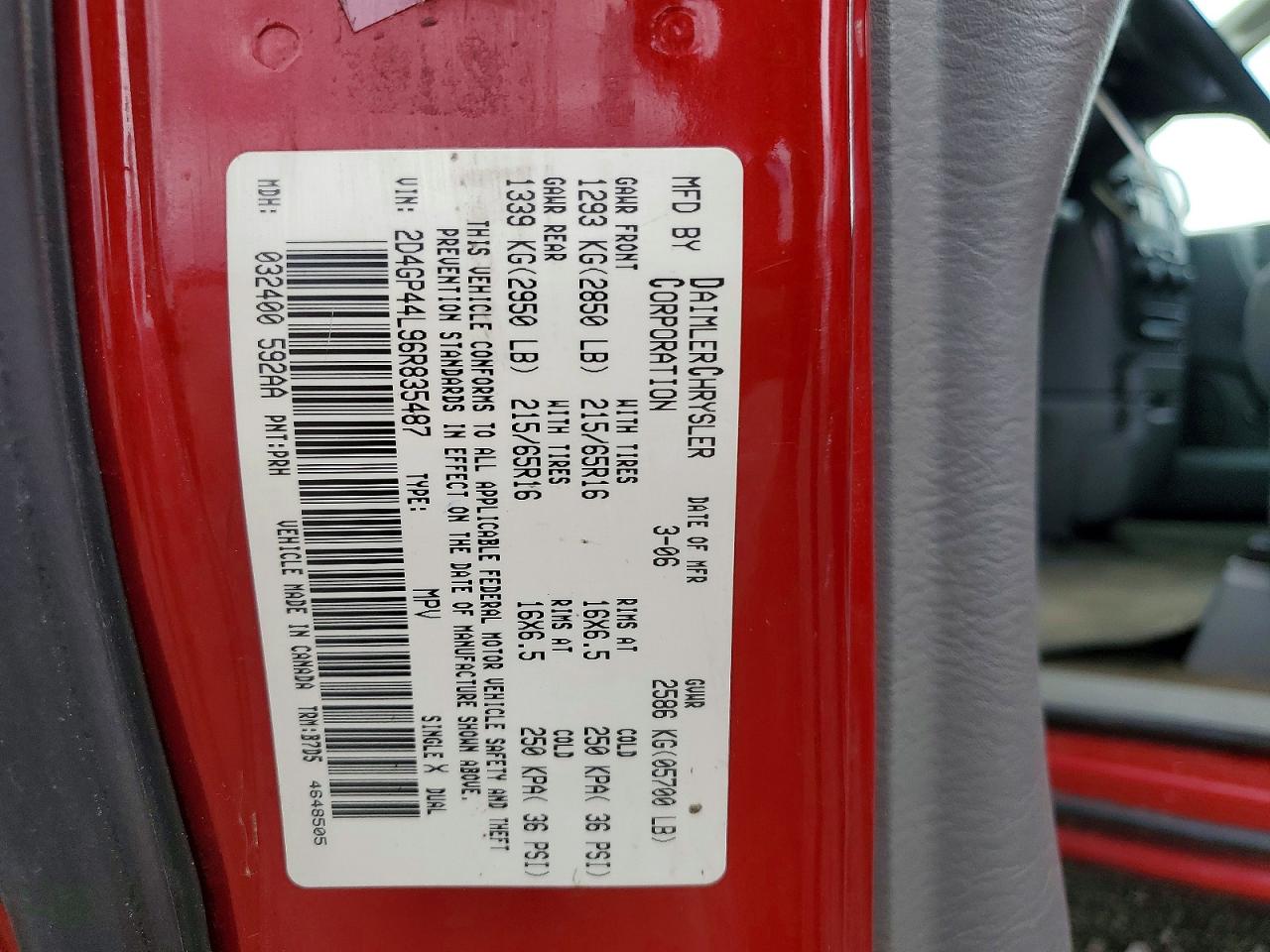 Dodge Caravan Sxt