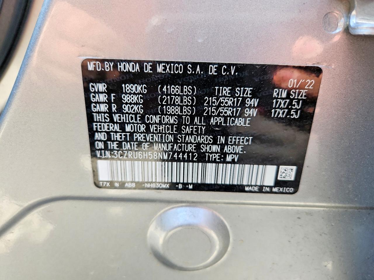 Honda HR-V Ex