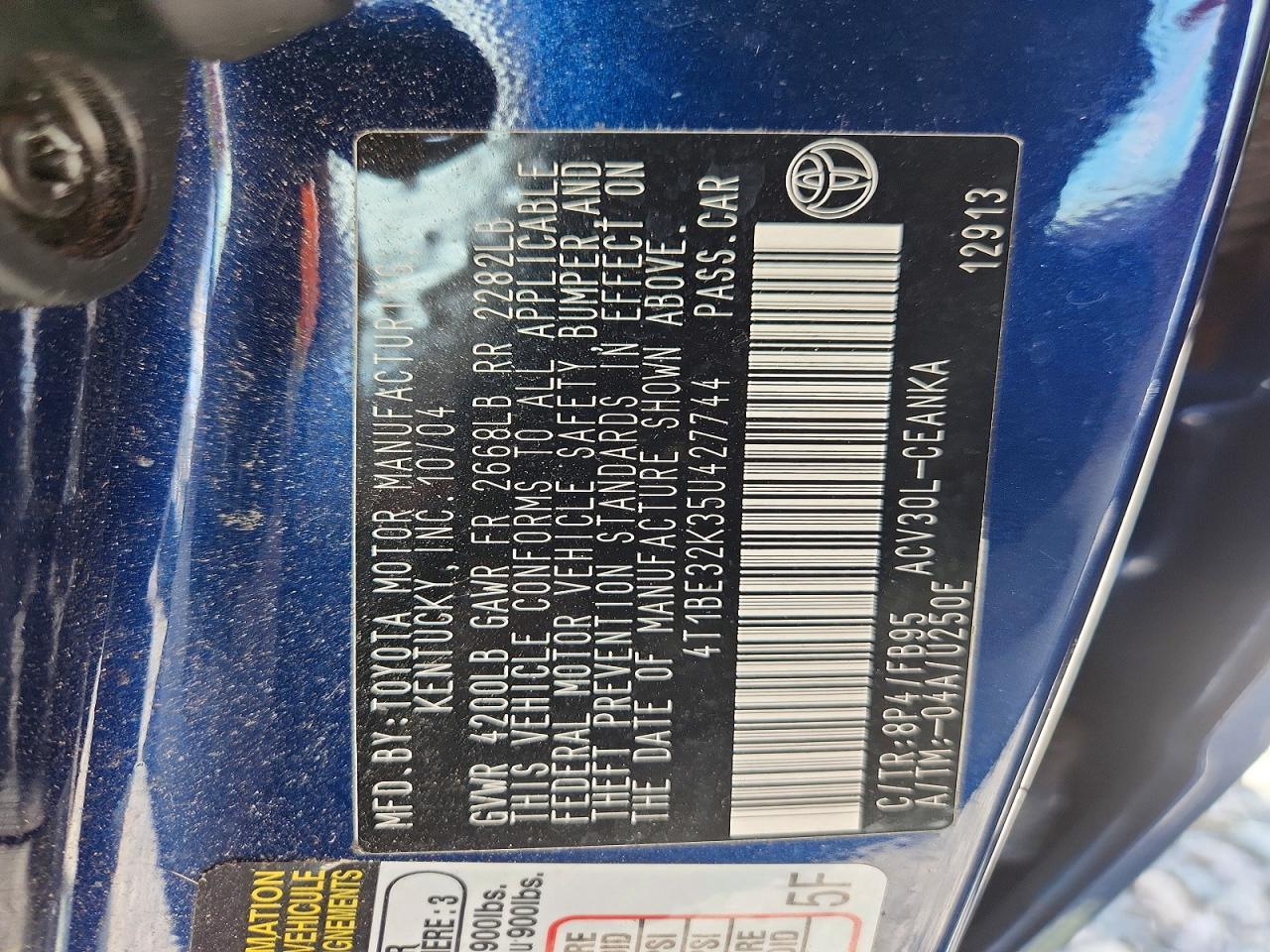 Toyota Camry Le