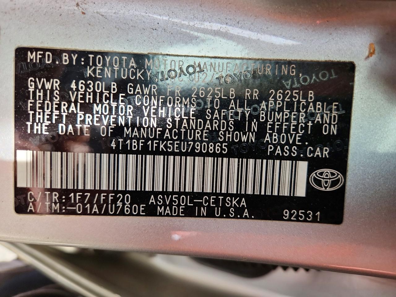 Toyota Camry Se