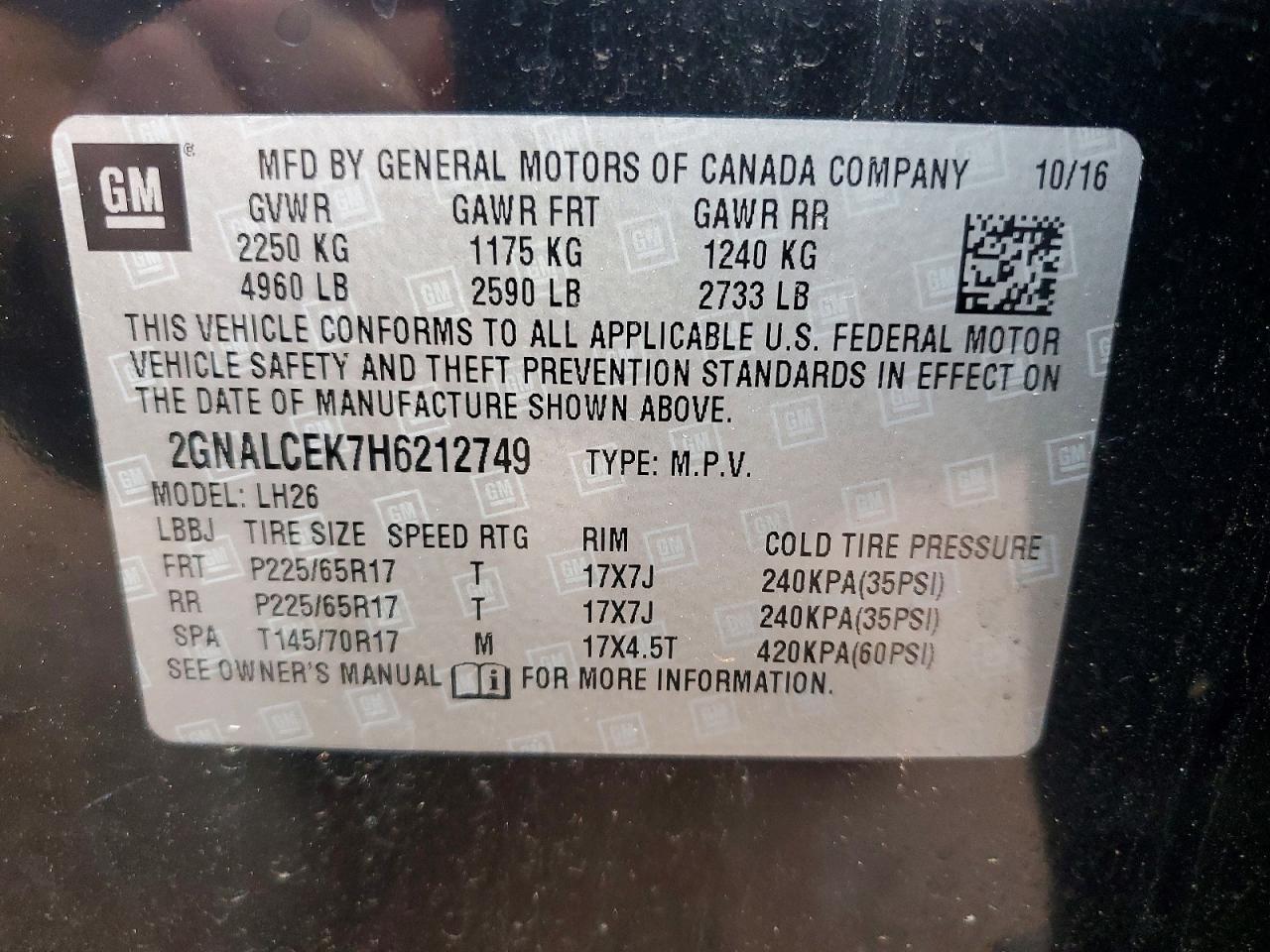 Chevrolet Equinox Lt